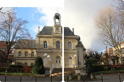 Image en deux parties de la ville de Gentilly